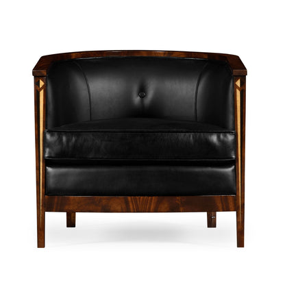 Knightsbridge Leather Barrel Chair