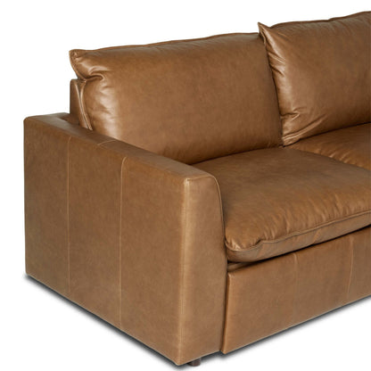 Four Hands Kosa Power Recliner 5Pc Sectional Sonoma Chestnut