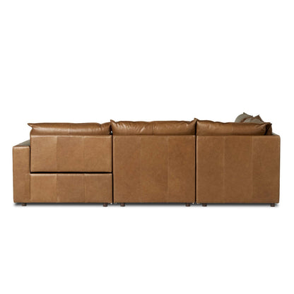Four Hands Kosa Power Recliner 5Pc Sectional Sonoma Chestnut