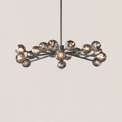 Boule De Cristal Clear Glass Ball Modern Round Chandelier Light