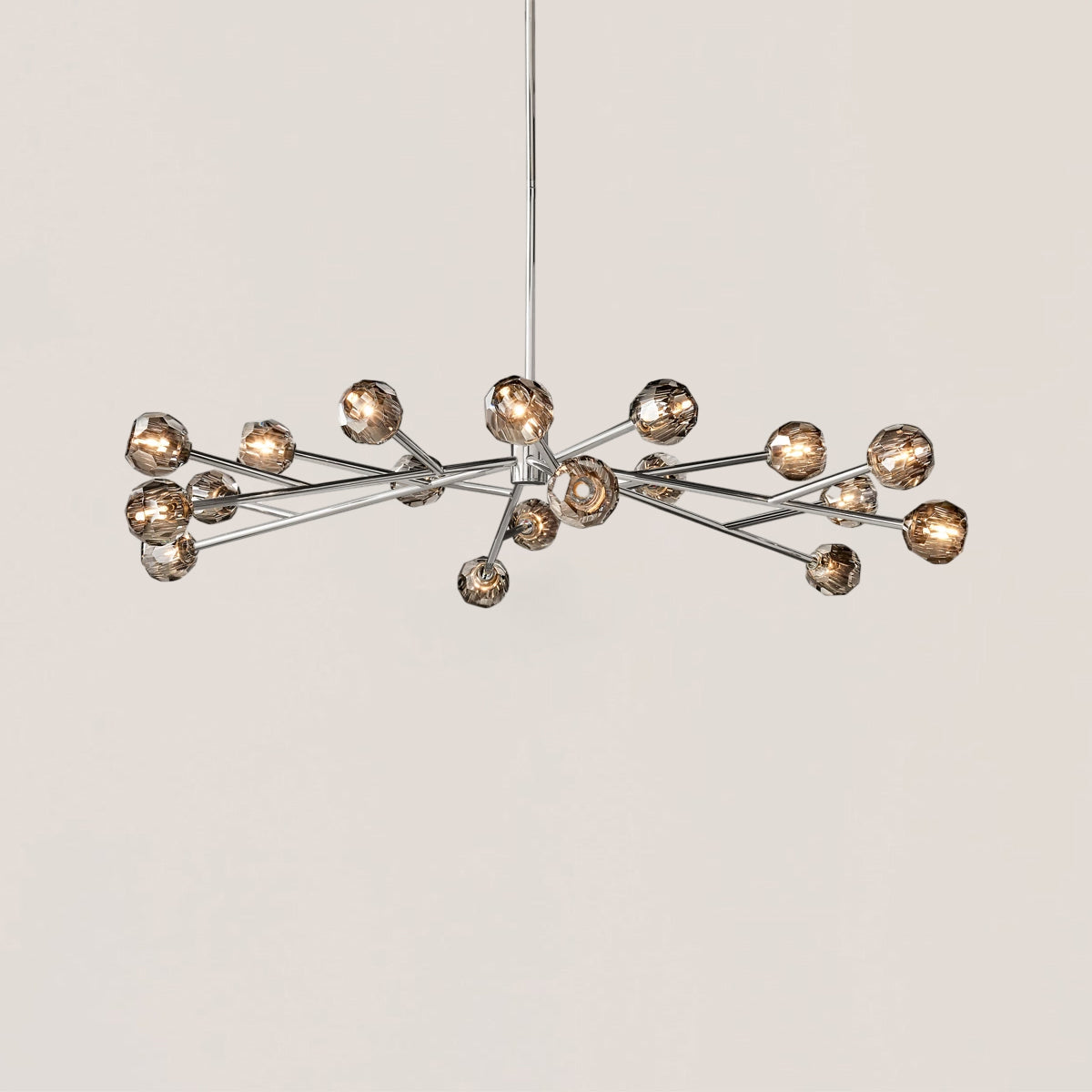 Boule De Cristal Clear Glass Ball Modern Round Chandelier Light