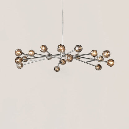 Boule De Cristal Clear Glass Ball Modern Round Chandelier Light