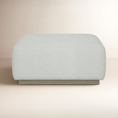 Four Hands Lenox Outdoor Ottoman Piece Saddle Brown