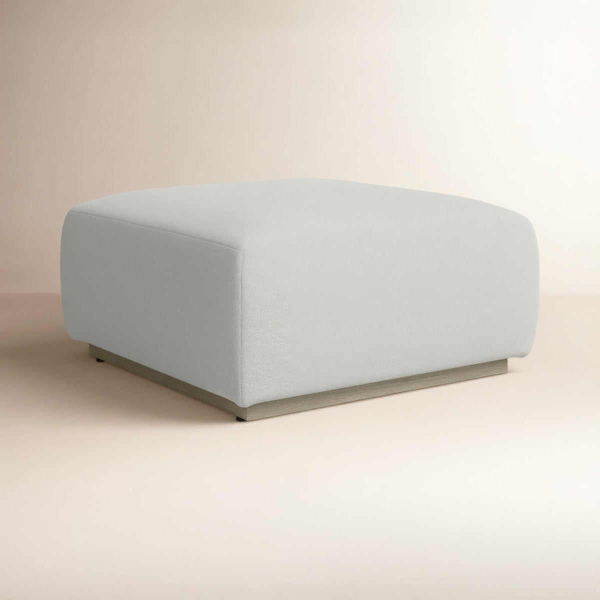 Four Hands Lenox Outdoor Ottoman Piece Saddle Brown
