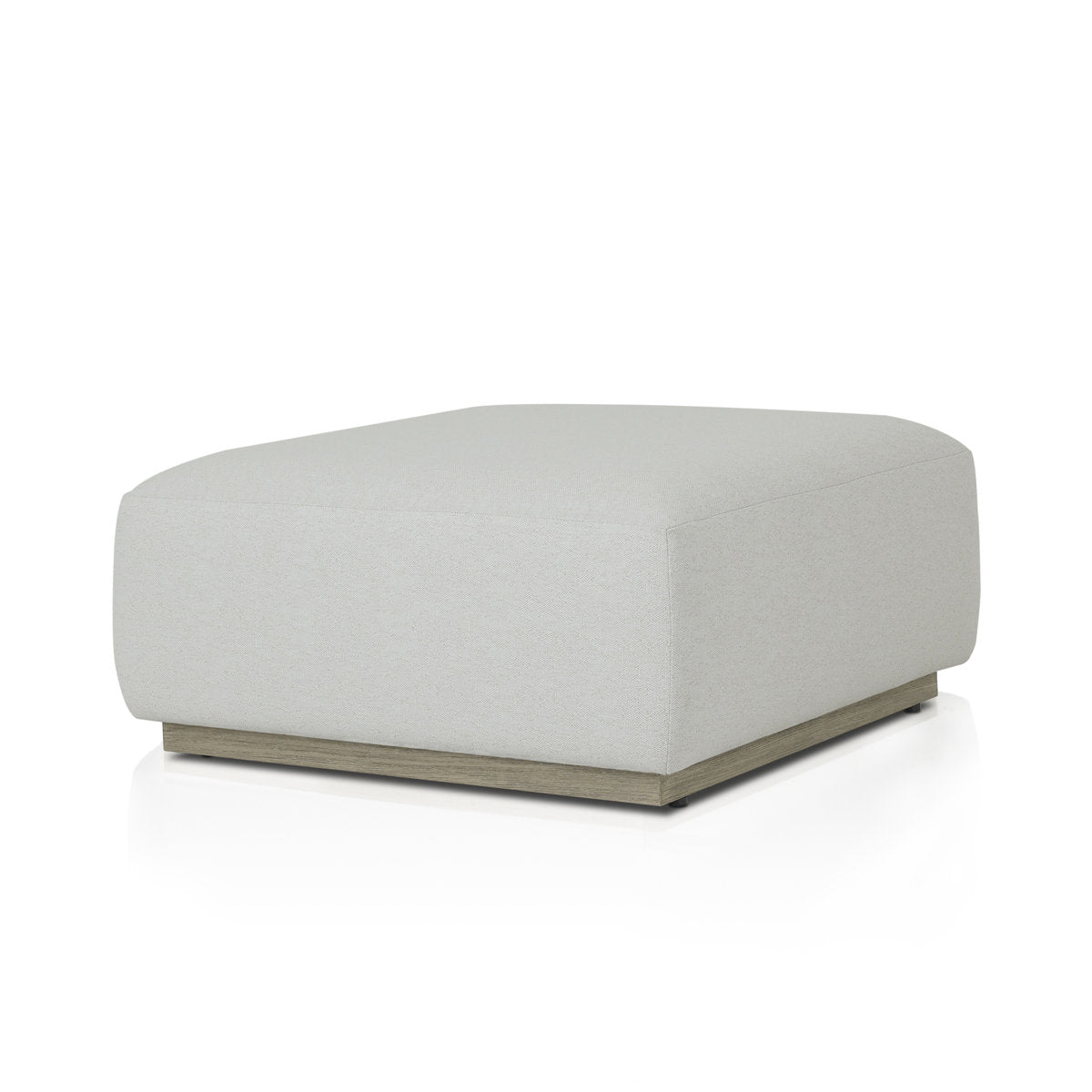 Four Hands Lenox Outdoor Ottoman Piece Saddle Brown