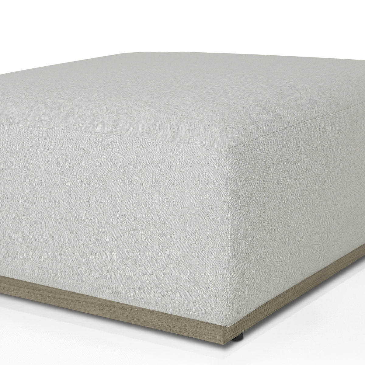 Four Hands Lenox Outdoor Ottoman Piece Saddle Brown