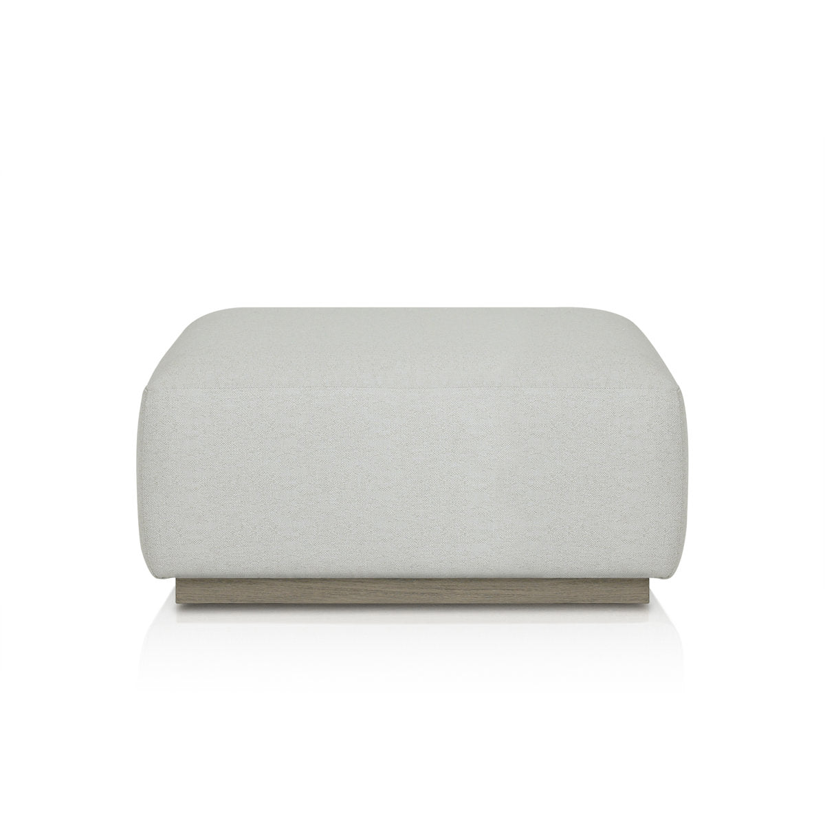 Four Hands Lenox Outdoor Ottoman Piece Saddle Brown