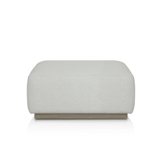 Four Hands Lenox Outdoor Ottoman Piece Saddle Brown