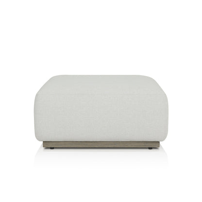 Four Hands Lenox Outdoor Ottoman Piece Saddle Brown