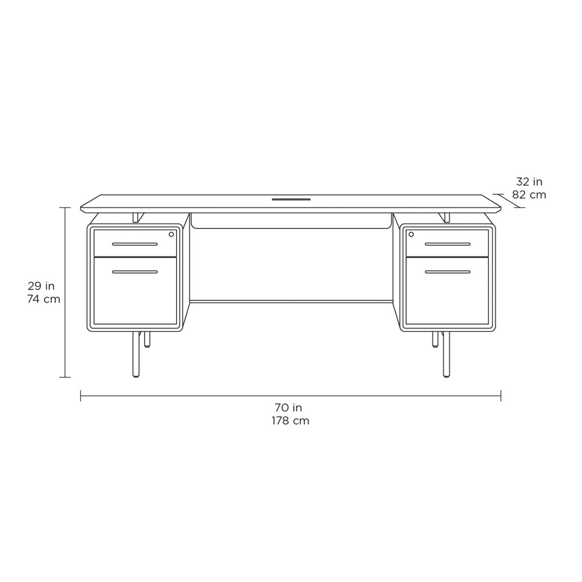 LINQ Office Executive Desk