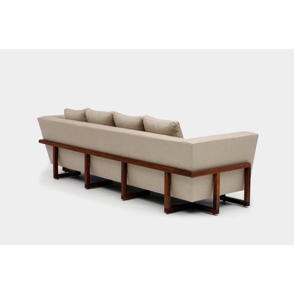 Artless Lrg 98 Velvet Flared Arm Sofa With Reversible Cushions