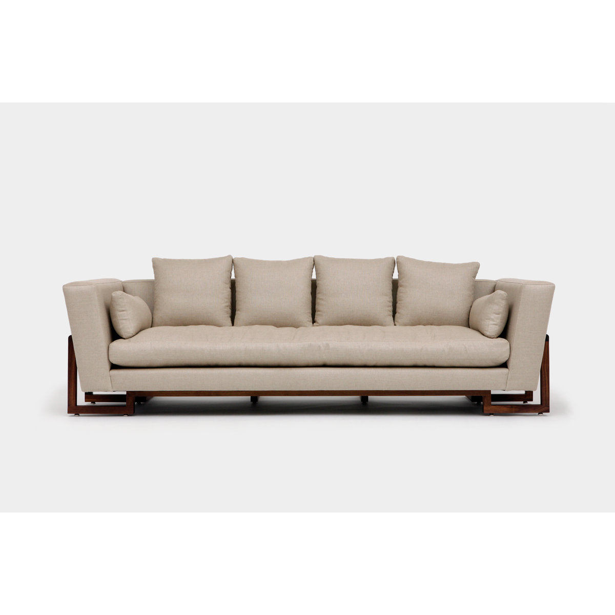 Artless Lrg 98 Velvet Flared Arm Sofa With Reversible Cushions