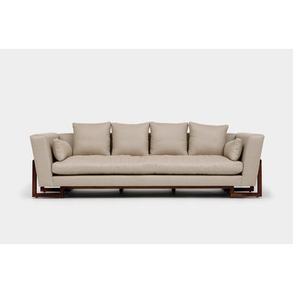 Artless Lrg 98 Velvet Flared Arm Sofa With Reversible Cushions