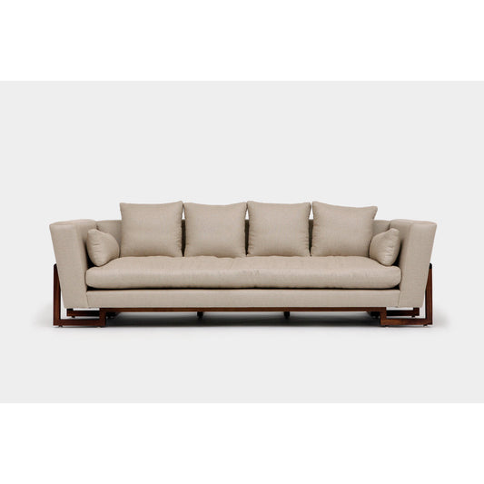 Artless Lrg 98 Velvet Flared Arm Sofa With Reversible Cushions