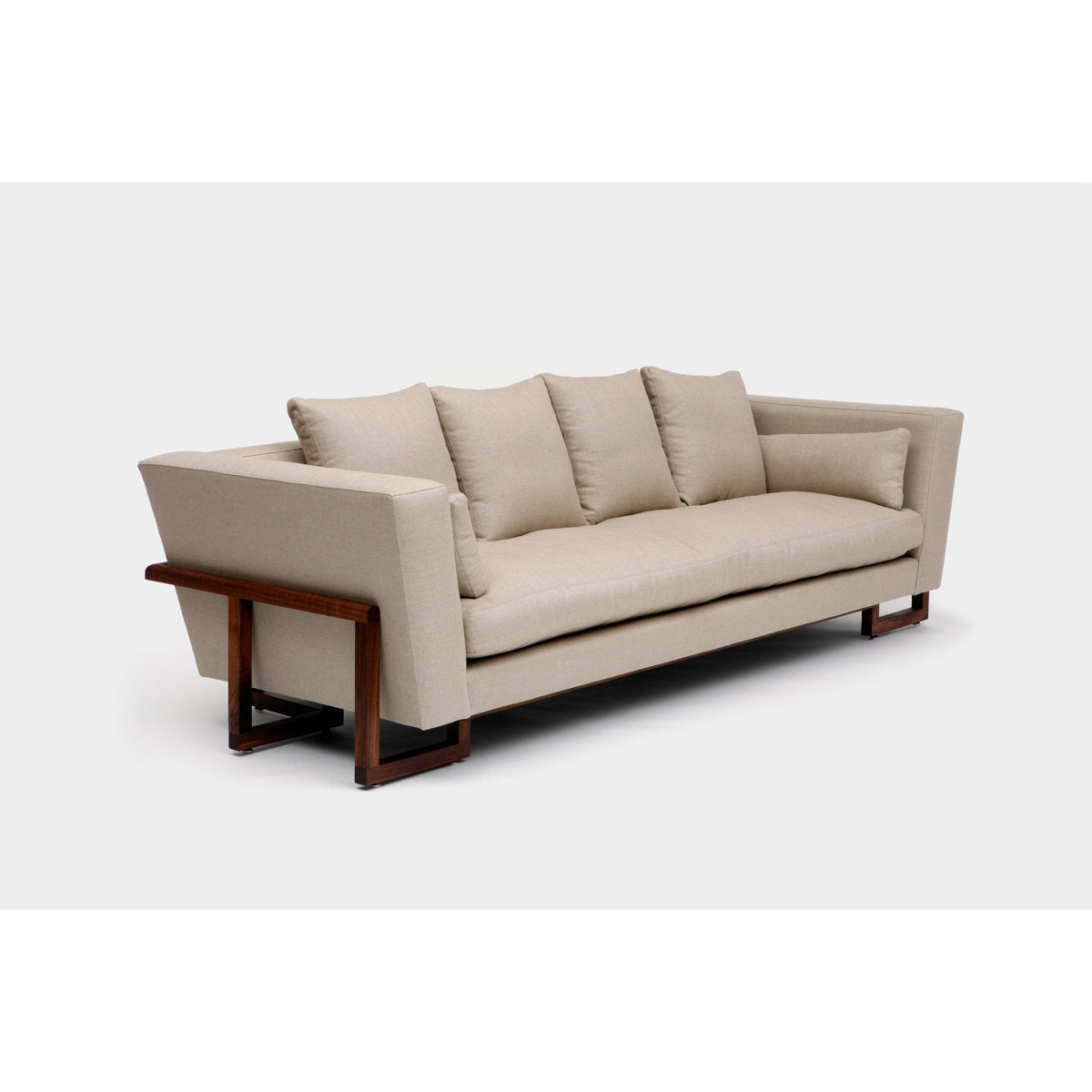 Artless Lrg 98 Velvet Flared Arm Sofa With Reversible Cushions