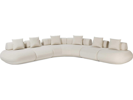 Luxcor Modluxe Ferrara Modular Sofa 05 in Vainilla Bouclet