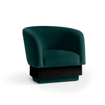 La Folie Barrel Chair Chair with Ottoman