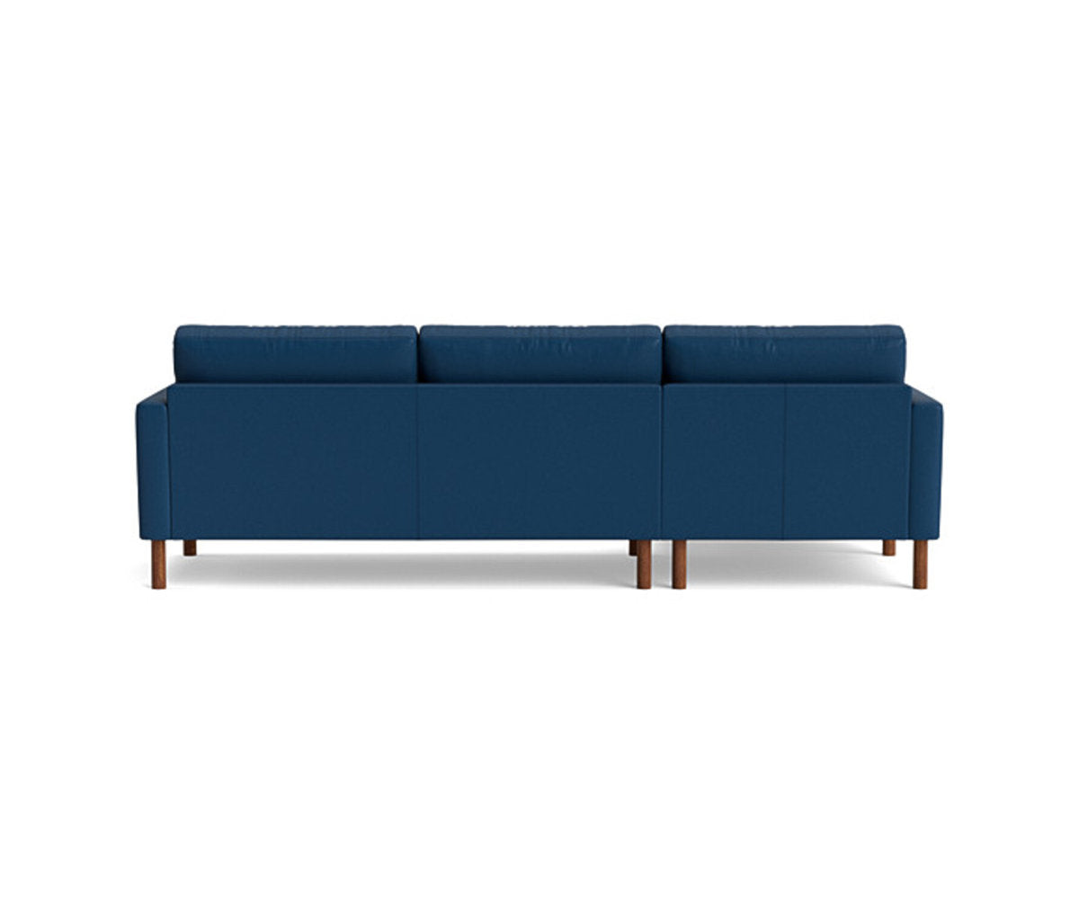 Benchmade Modern Laguna Leather Sofa With Chaise 105