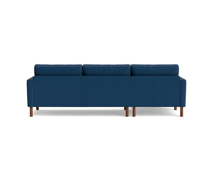 Benchmade Modern Laguna Leather Sofa With Chaise 105