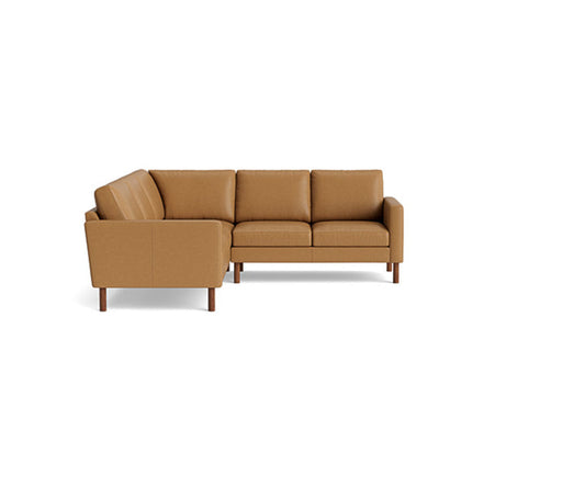 Benchmade Modern Laguna Leather Corner Sectional 95 X 95