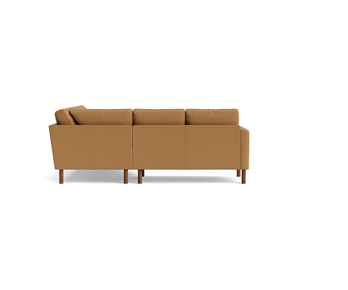 Benchmade Modern Laguna Leather Sectional With Bumper 95 X 95