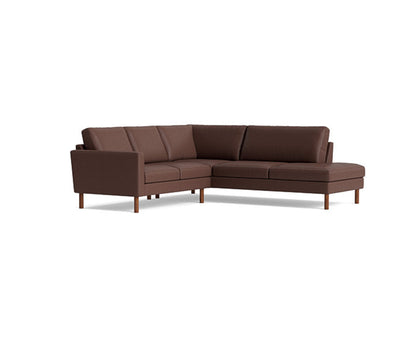 Benchmade Modern Laguna Leather Sectional With Bumper 95 X 95