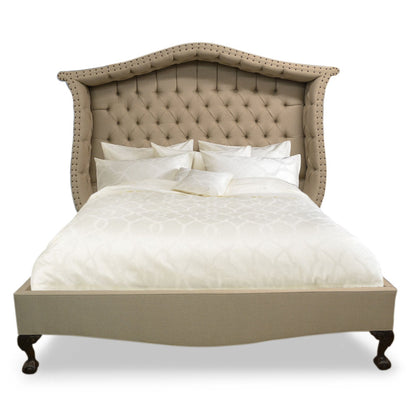 Landon Upholstered Wingback Bed