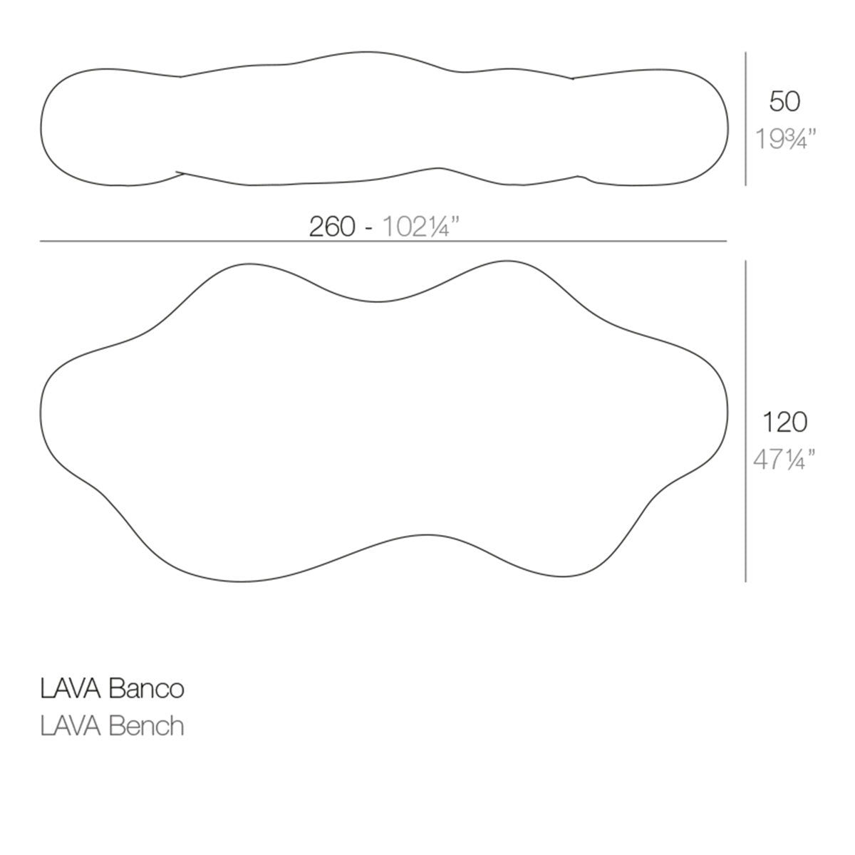 Lava Plastic Picnic Bench