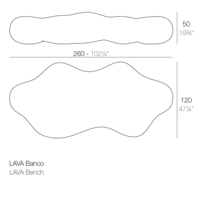 Lava Polyethylene Picnic Bench