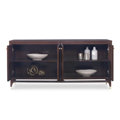 Ambella Lawrence Solid Wood 4 Door Accent Cabinet