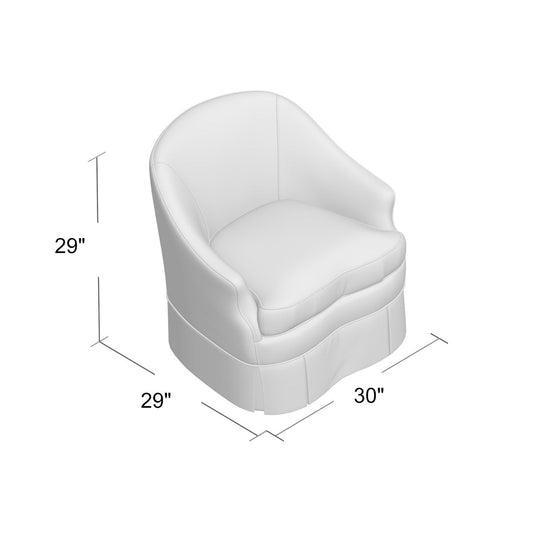 Duralee Lea 30 Wide Down Cushion Slipcovered Armchair
