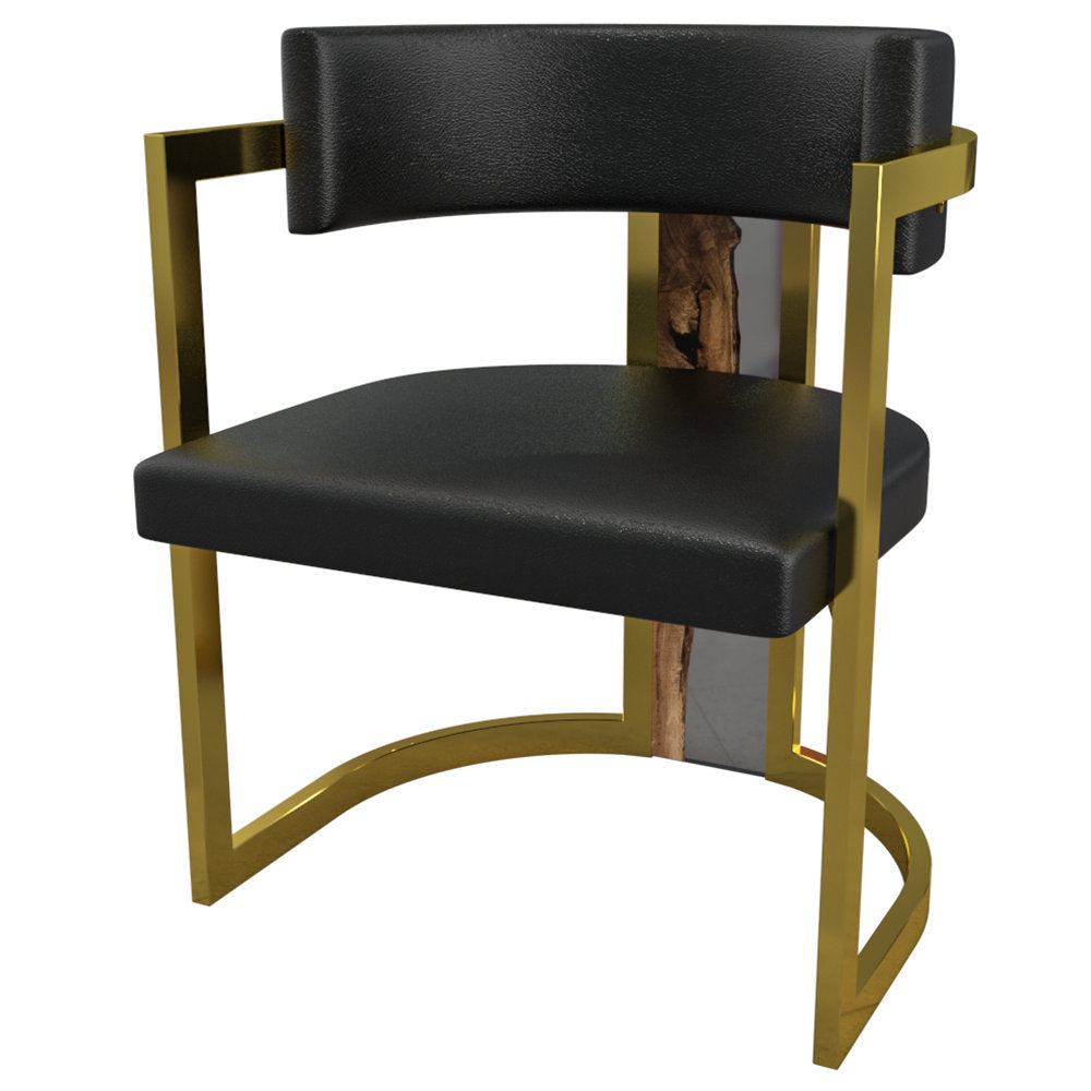 Arditi Collection Leather Upholstered Wingback Arm Chair