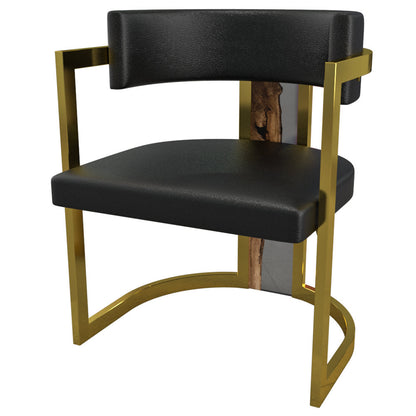 Arditi Collection Leather Upholstered Wingback Arm Chair