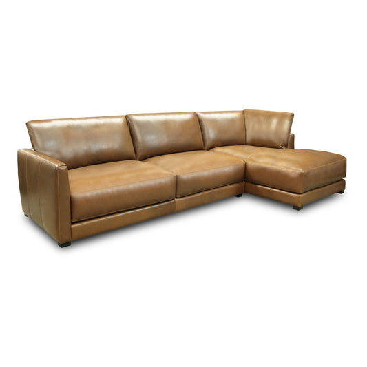 Leather Modular Chaise Sectional