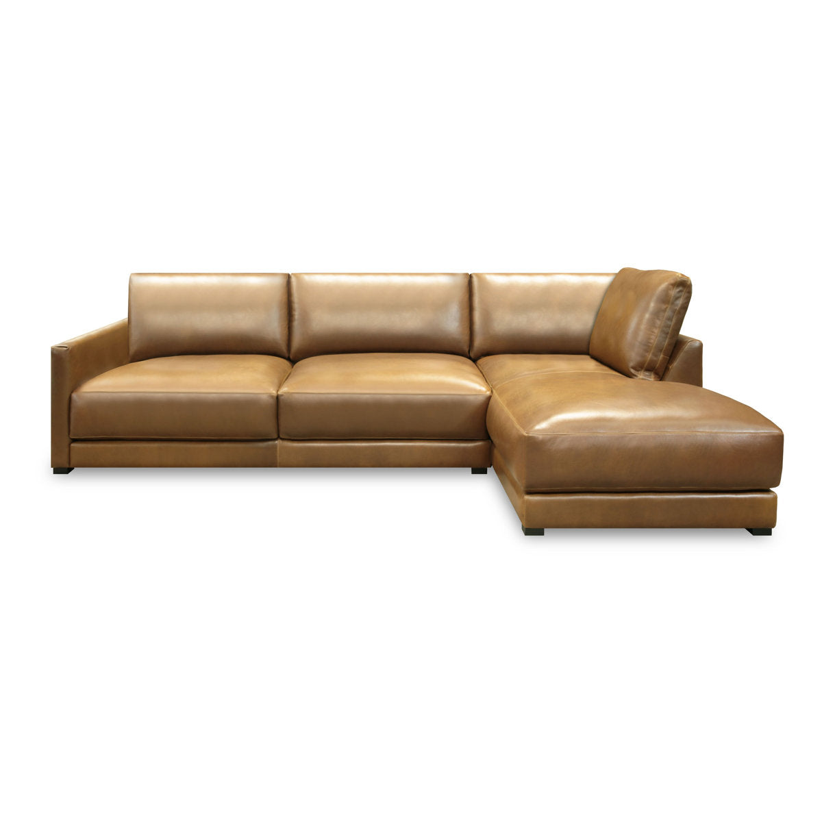 Leather Modular Chaise Sectional