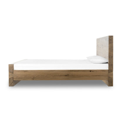 Lia Bed-Natural Reclaimed French Oak-Queen
