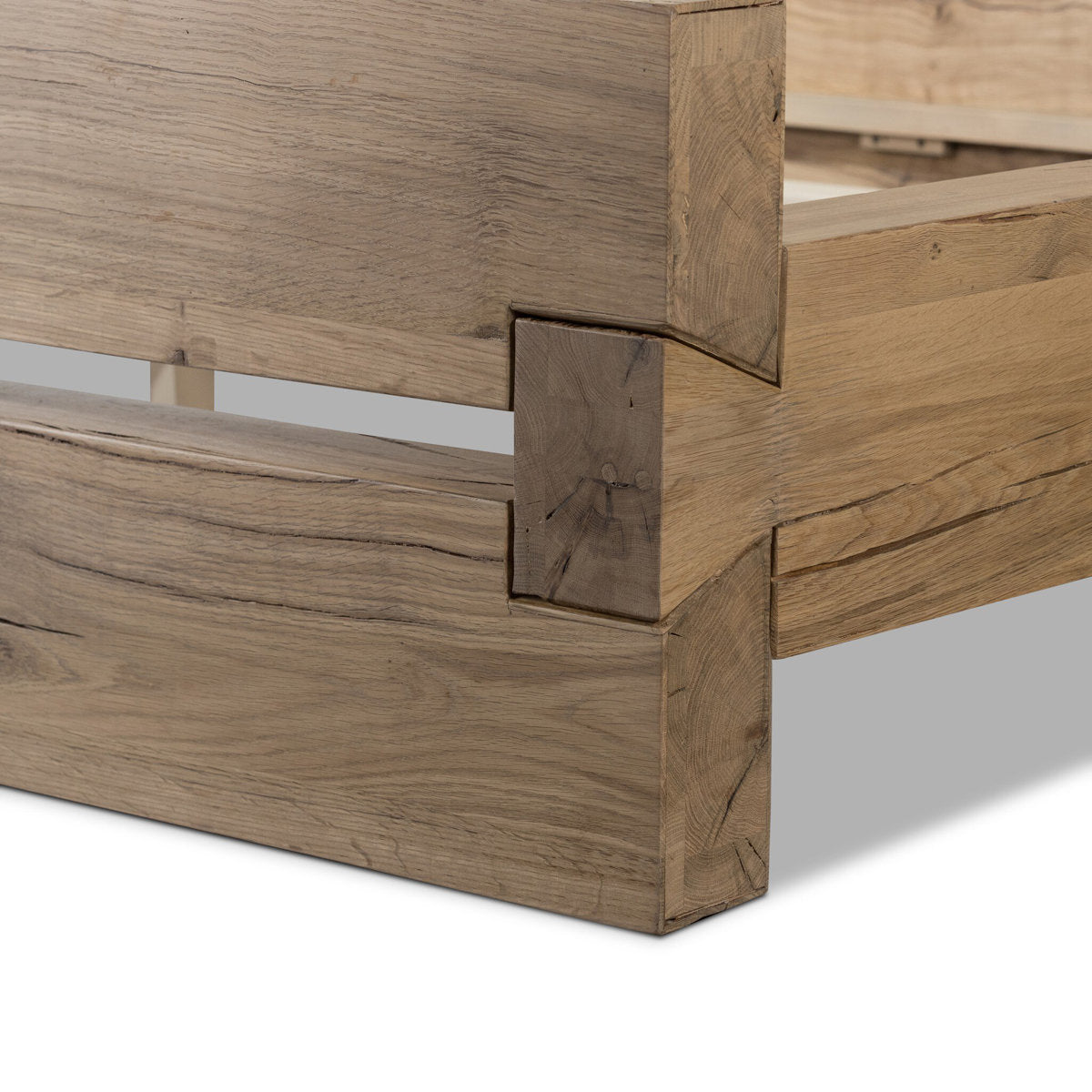 Lia Bed-Natural Reclaimed French Oak-Queen