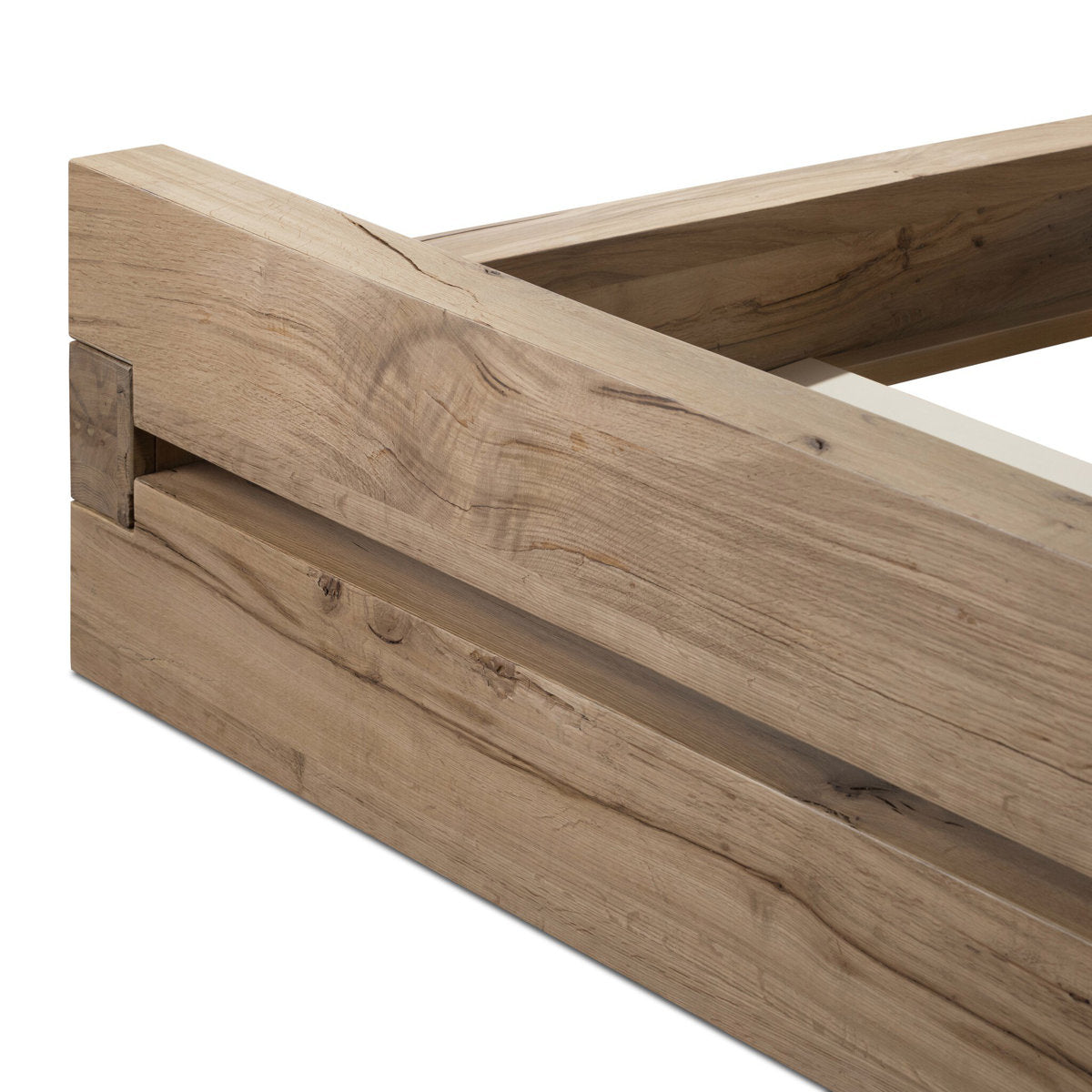 Lia Bed-Natural Reclaimed French Oak-Queen