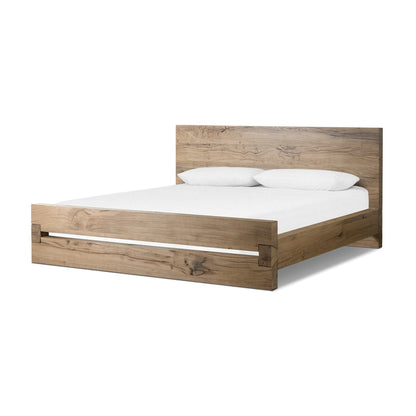 Lia Bed-Natural Reclaimed French Oak-Queen