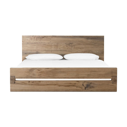 Lia Bed-Natural Reclaimed French Oak-Queen