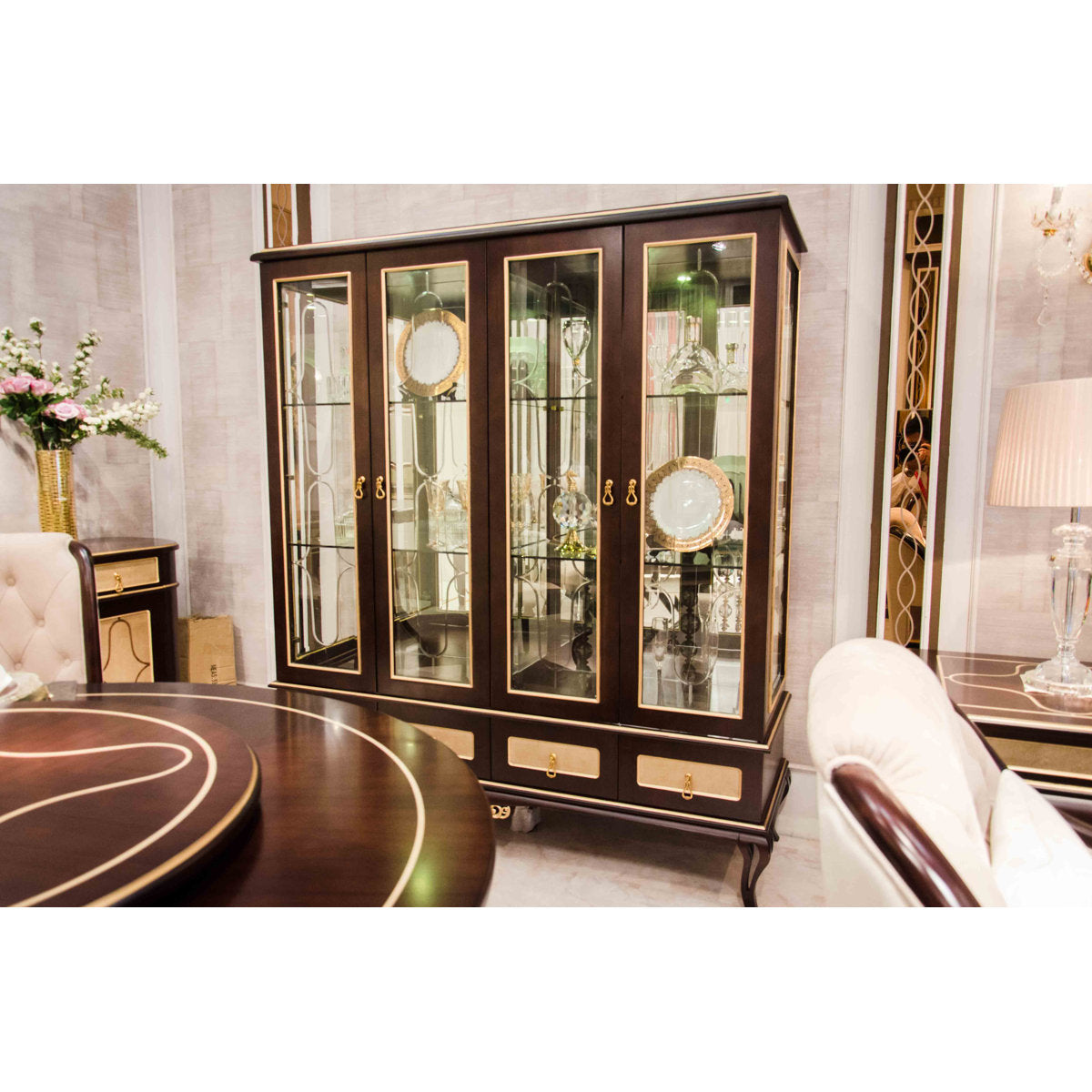 Infinity Furniture Import Woodway Curio Cabinet