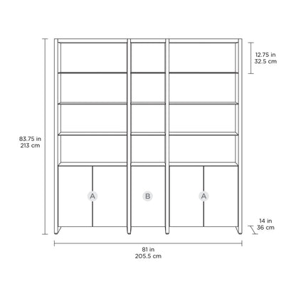 Bdi Linea 84 H X 81 W Standard Bookcase