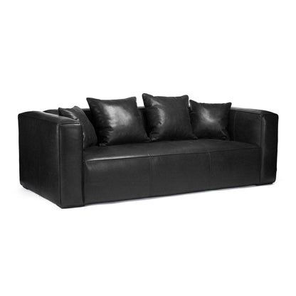 Zentique Linkwood 90 Genuine Leather Square Arm Sofa
