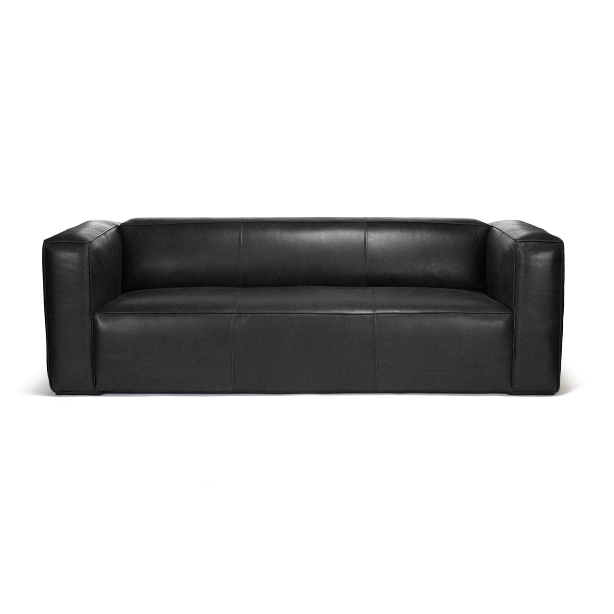 Zentique Linkwood 90 Genuine Leather Square Arm Sofa