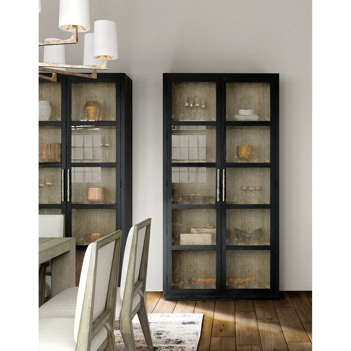 Linville Falls Lighted Curio Cabinet