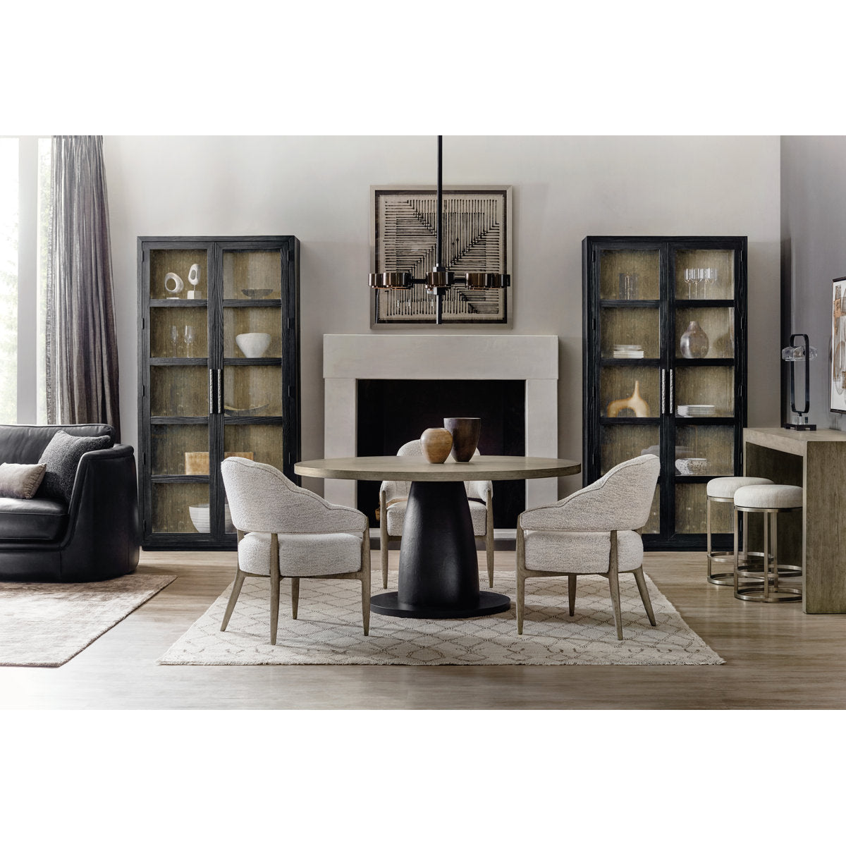 Linville Falls Lighted Curio Cabinet
