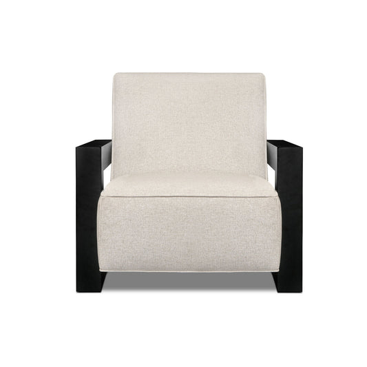 Lofty Armchair Chair with Ottoman