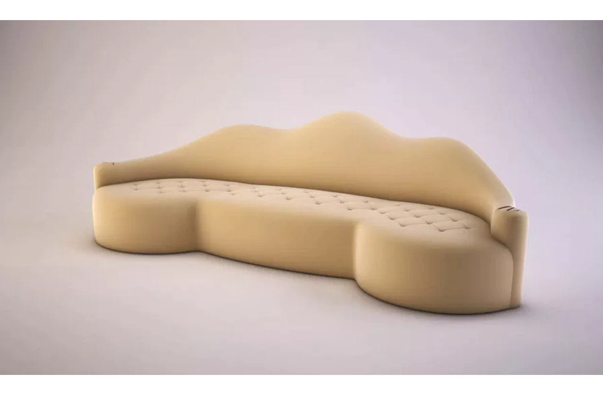 Lola 98.5" Armless Curved Sofa