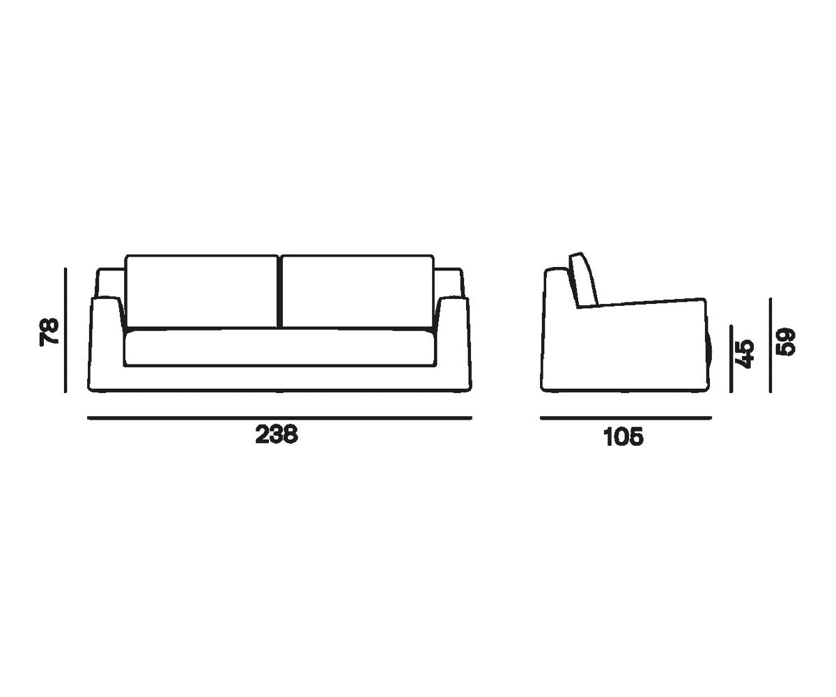 Gervasoni Loll 12 Sofa