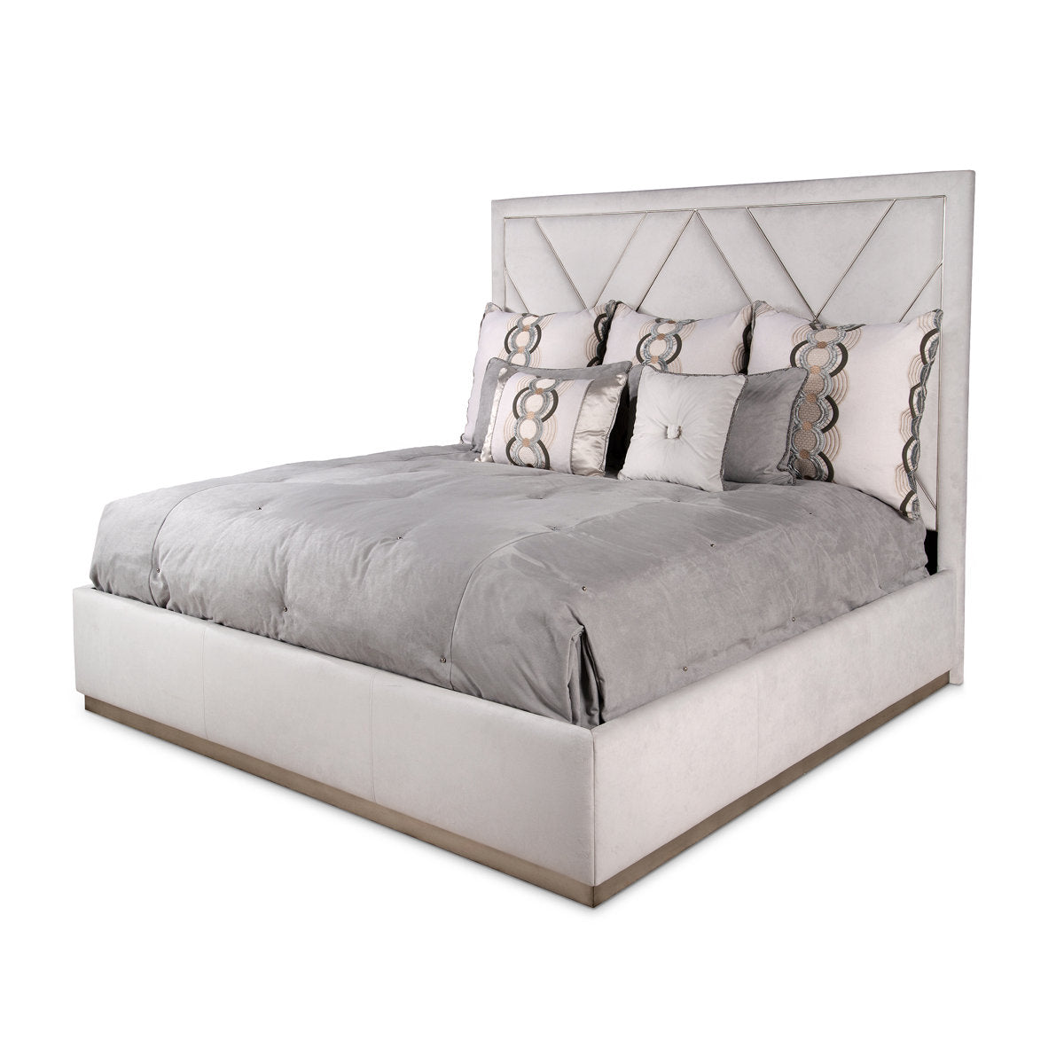 London Leather Velvet Bed